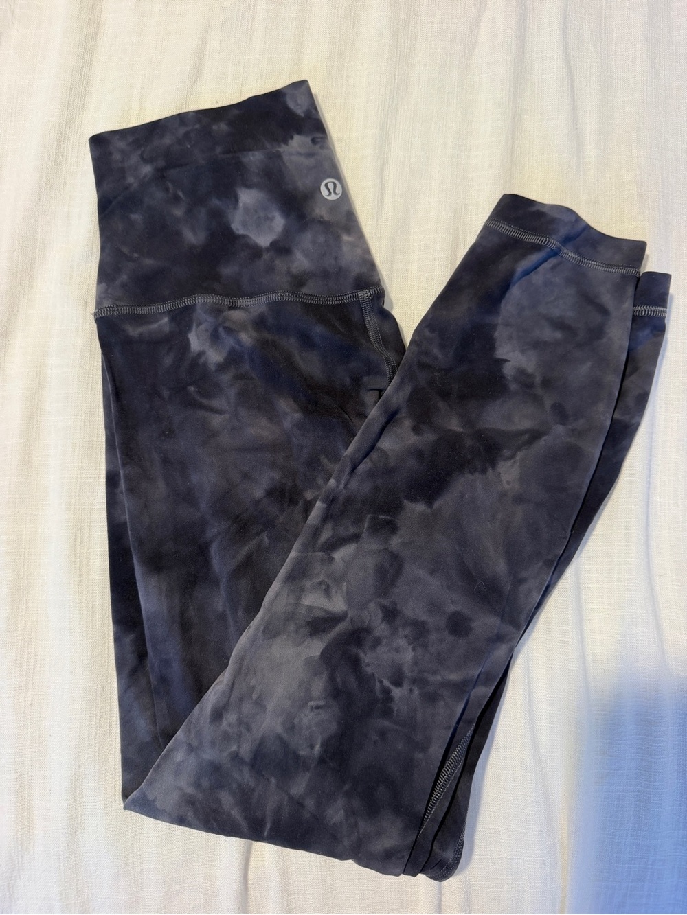 lululemon athletica Black Tie-Dye High-Rise Leggings